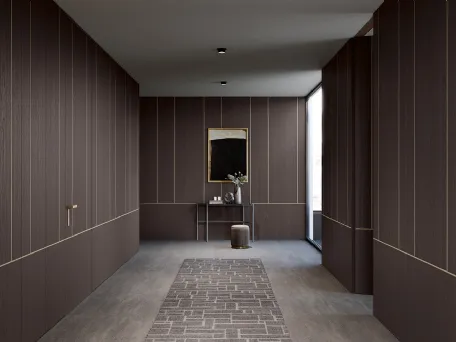 Armadio battente Style in Rovere Fumo di Olivieri