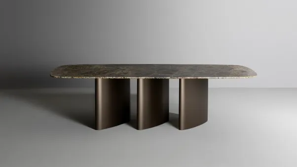 Tavolo Louver Table con top in ceramica di Bonaldo